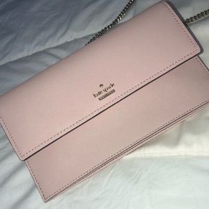 Kate Spade Brennan Cameron Street clutch crossbody warm-vellum saffiano leather